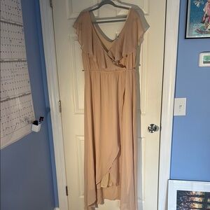 Elegant creamy pink Women's Dress